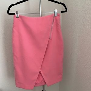 Baby pink pencil skirt